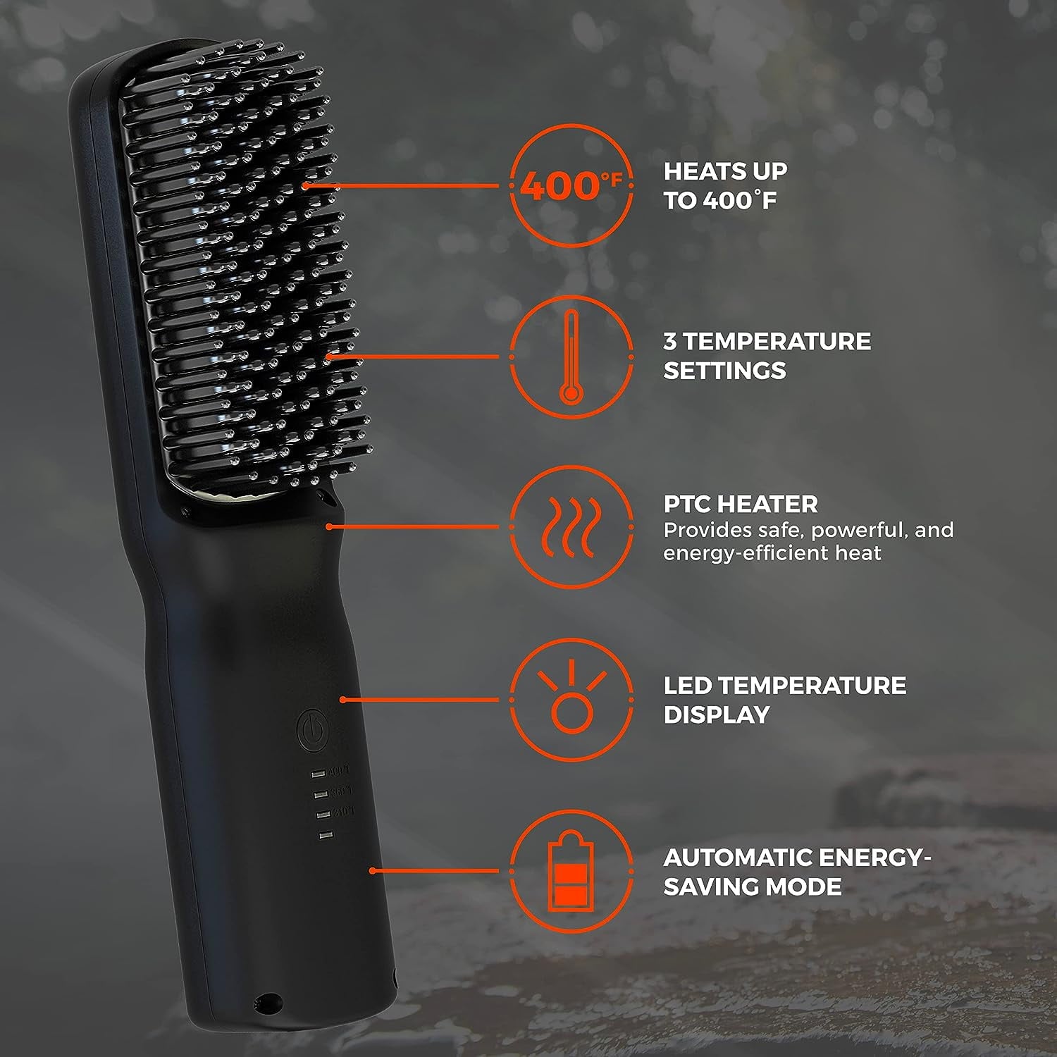 Wild Willie's Beard Straightener, 2-in-1 Beard Ionic Styling Brush - Image 3