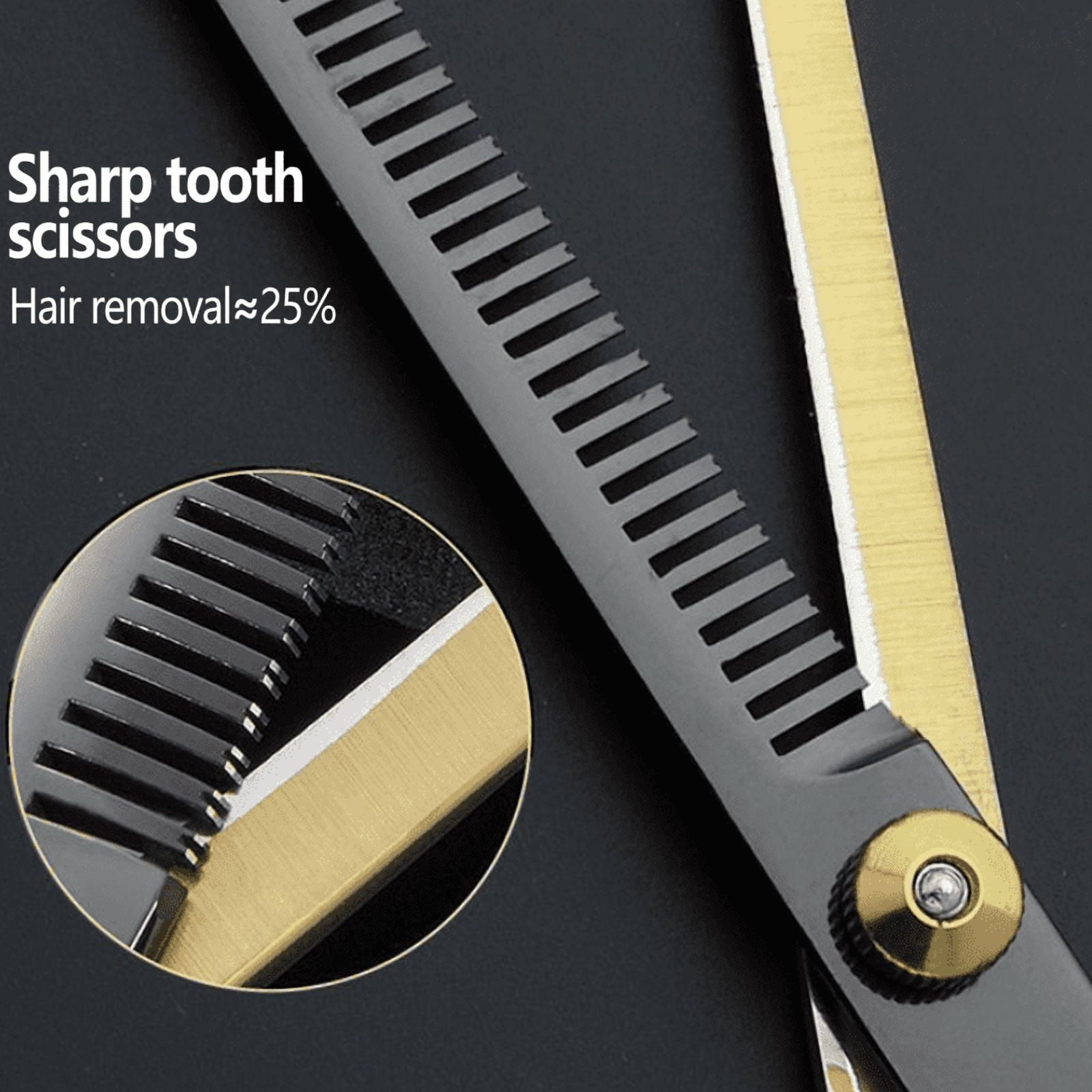 wingsbro 6.7 Inches Professional Hair Cutting Scissors Kit for Men and Women, Hairdressing Scissors Thinning Scissors Set for Salon Barber - Image 5