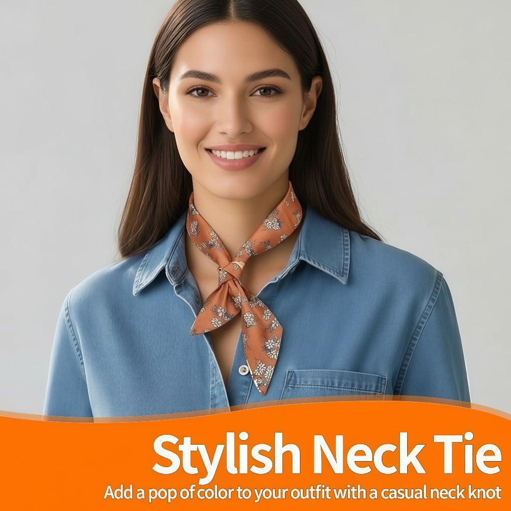 24PCS Fashion Headscarf for Women Multifunctional NeckHeadscarf Purse Scarf Headbands for Bags Hair Accessories - Image 3