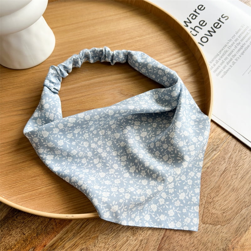 Hair Bandanas Scarf Headband Chiffon Head Kerchief Printed Turban Boho Headbands Hair Bandanas for Women Girls Hair A... - Image 2
