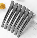 6pcs Professional Hair Clips for Styling Sectioning, Non Slip No-Trace Duck Billed Hair Clips with Silicone Band, Sal...