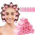 6pcs Rollers, Foam Roller Sleeping Curlers Flexible Styling Curlers Curlers for dressing Styling (4.0cm-Pink)