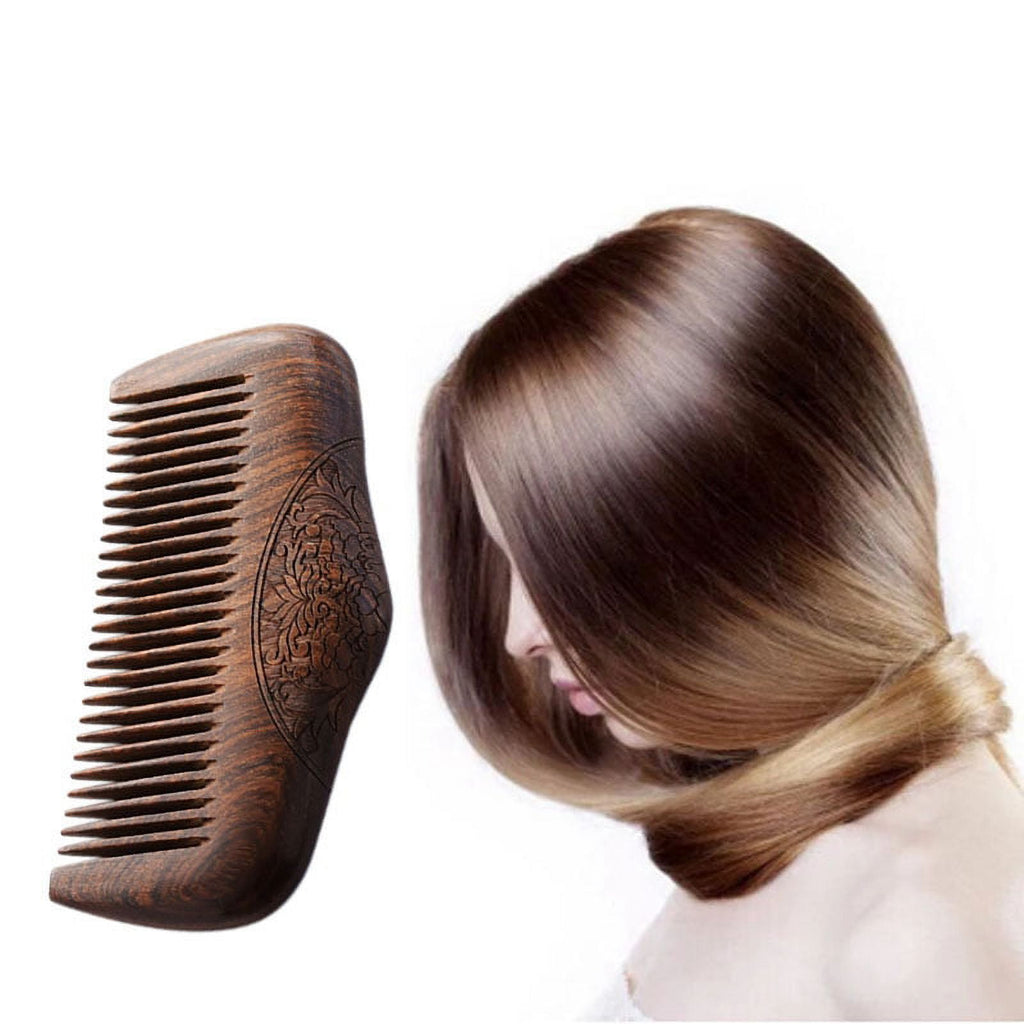 Pocket Comb Sandalwood Super Narrow Dent Wood Combs Static Lice Beard Comb Hairstyle Sandalwood Comb - Image 2