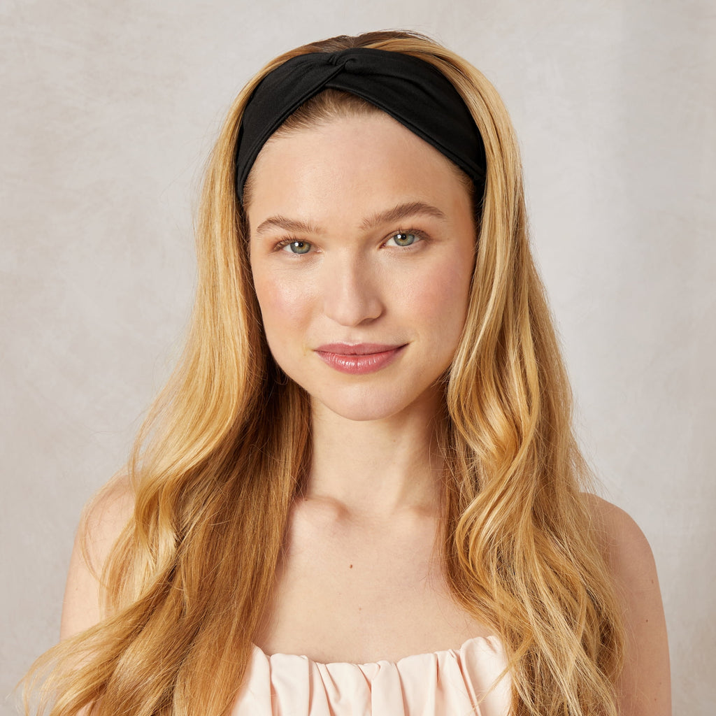 Fashion Headband, Black and Camel, 2 Pack - Image 2