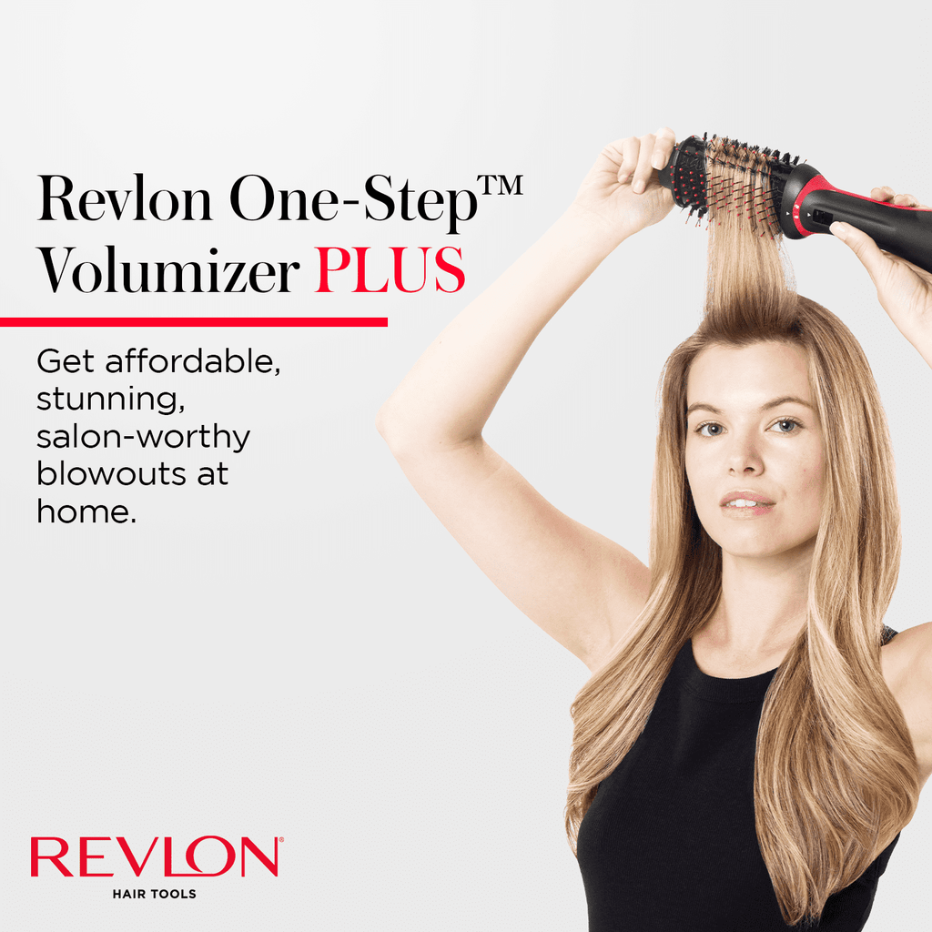 Revlon One-Step Volumizer PLUS Hair Dryer and Hot Air Brush, Black - Image 3