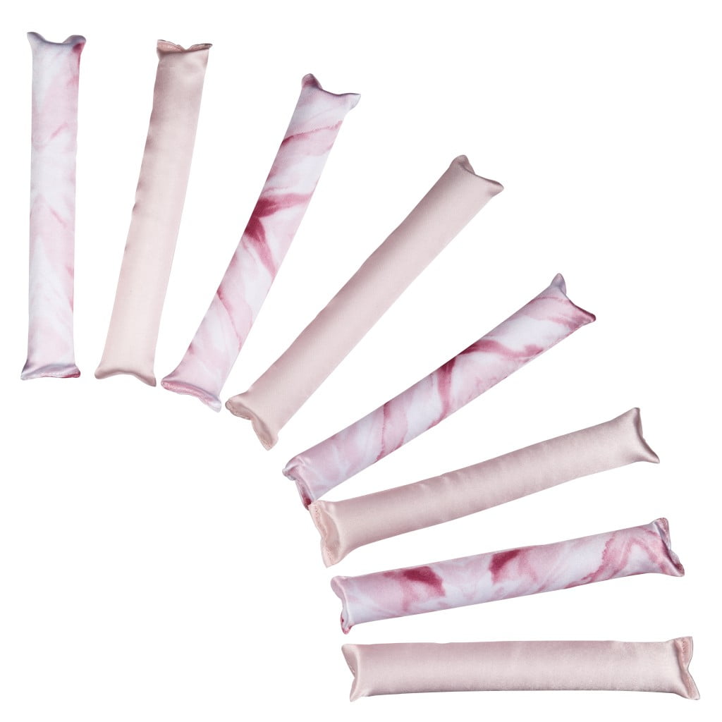 Satin Tube Rollers, Pink, 8 Count - Image 2