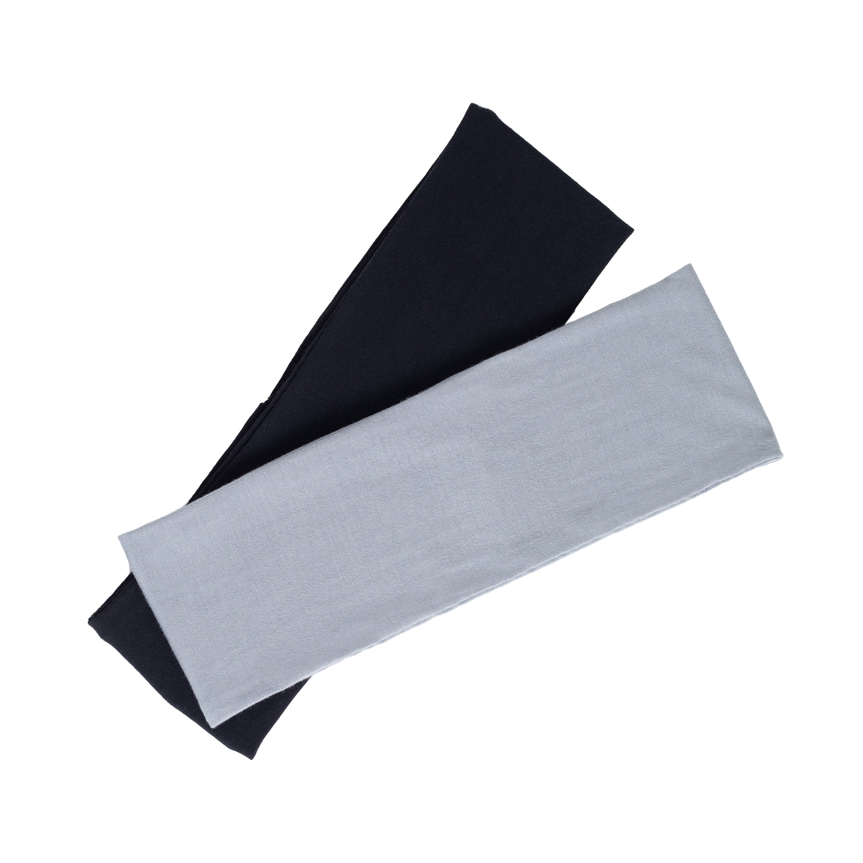 Planet Goody Headwraps, Recycled Materials, Comfortable Fit, Black & Grey, 2 Count - Image 4