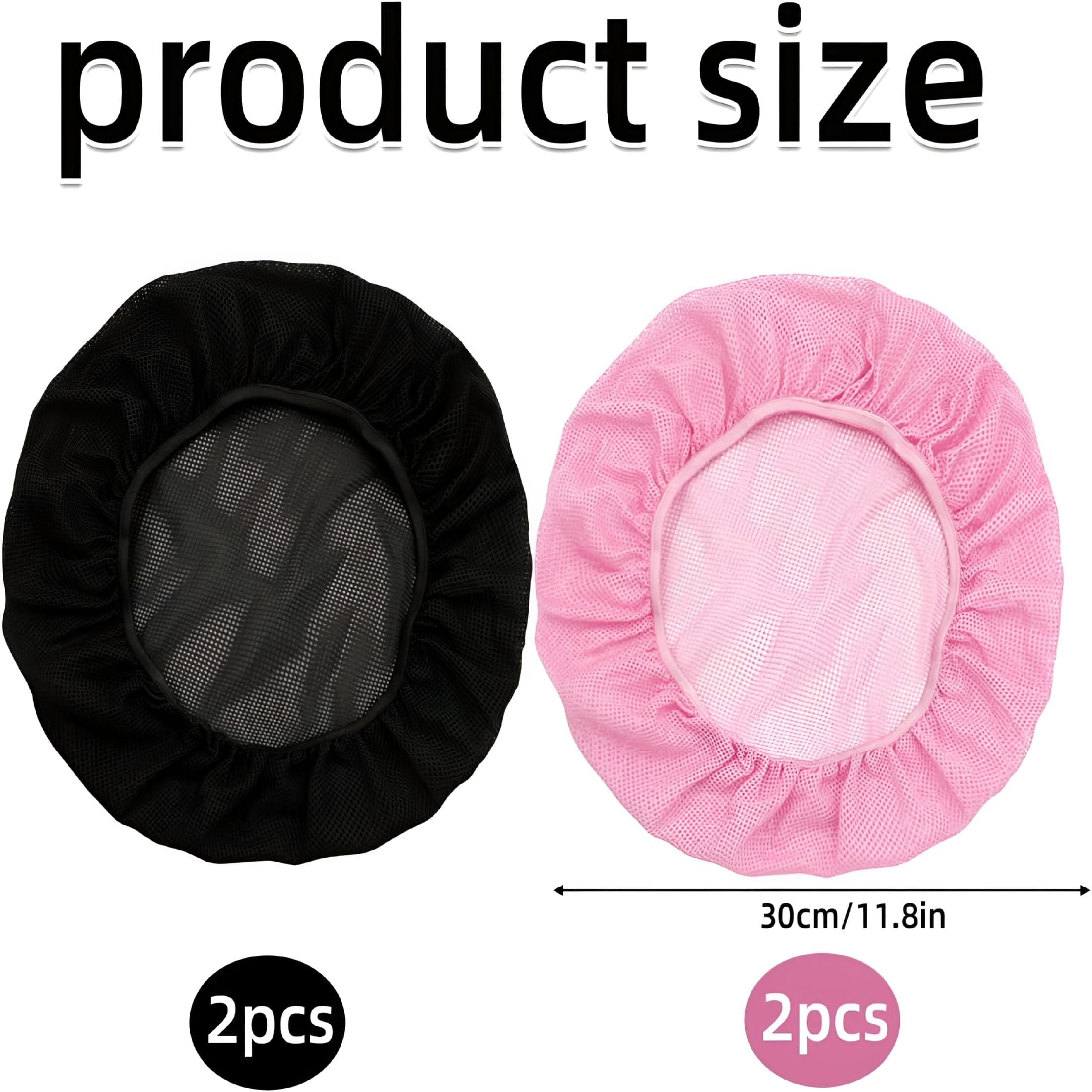 Pack of 4 Hair Net for Sleeping, Hair Protection for the Night, Bet Sleep Cap, Hair Protection, Adjustable Hairstyle ... - Image 2