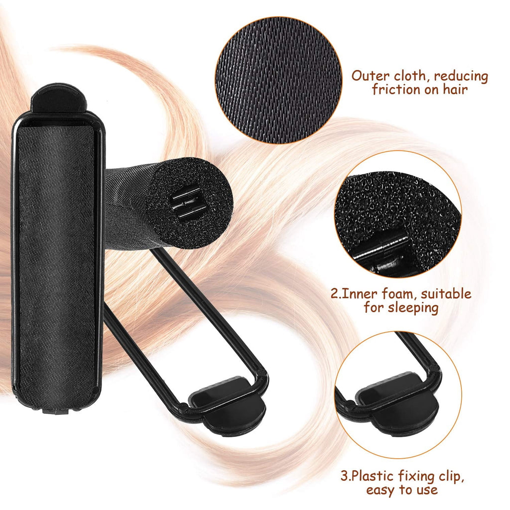 12 Pcs Soft Foam Hair Curlers Flexible Sleeping Curlers Sponge Hair Rollers for Hair Styling Overnight Curl and Volum... - Image 3