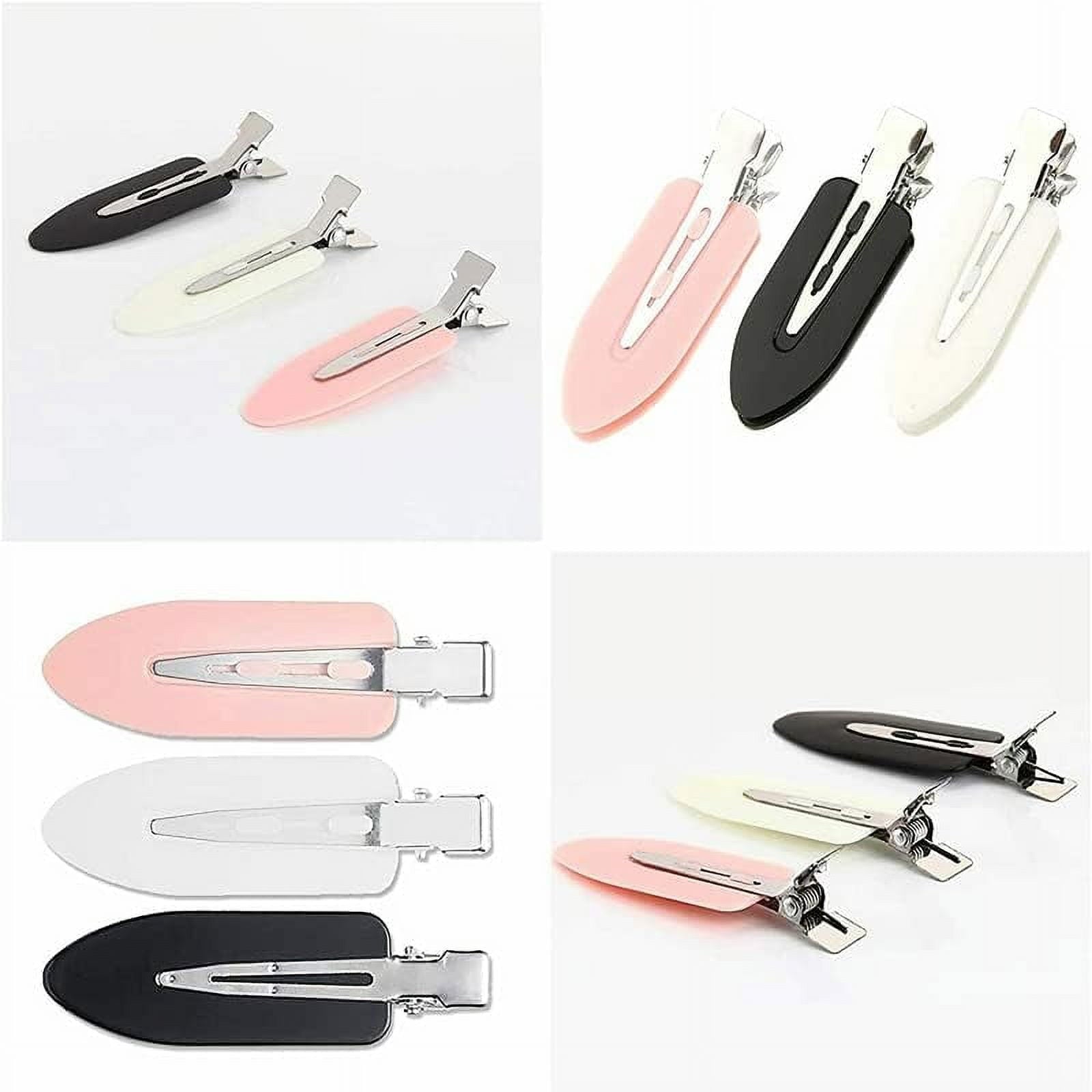 Clips, 24 Pcs, Creaseless Curl Pin Clips, Styling Sectioning style Bangs Waves Makeup Application (Black) - Image 4