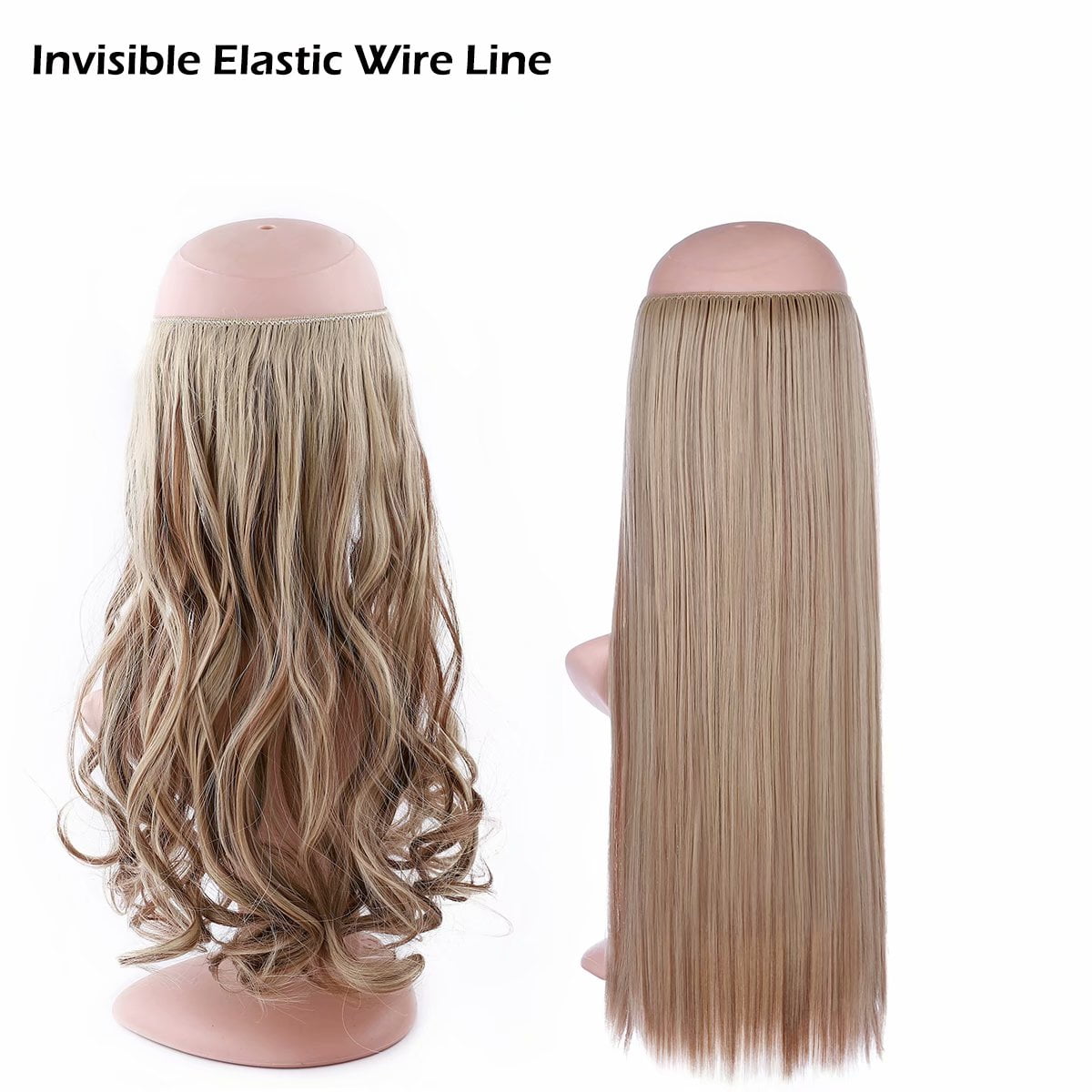 Extensions Secret Hidden Wire in One Piece Real Long Thick Synthetic 100% Natural Straight Curly Headband Extensions ... - Image 3