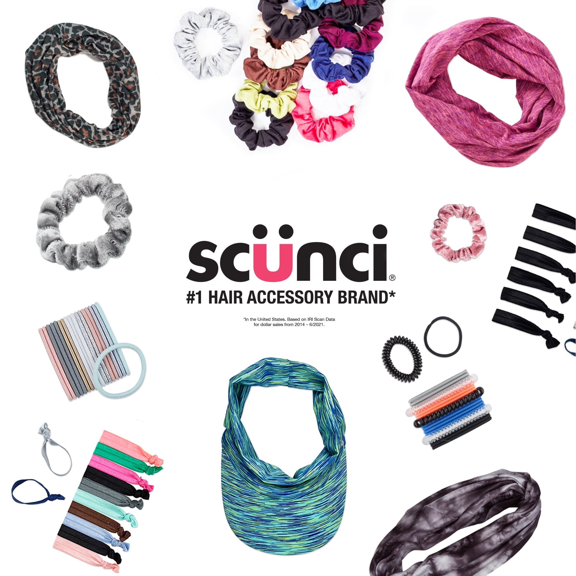 Scunci Plastic Claw Clips, Assorted Sizes, Multicolor, 1 Count - Image 4