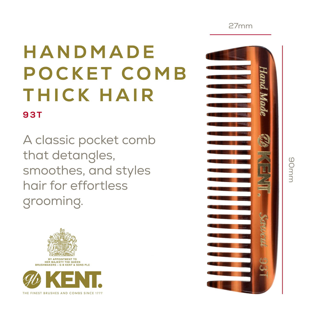 Mini Beard Comb for Men, Wide Tooth Men's Comb, Mustache Comb and Beard Combs for Facial Hair, Small Pocket Sized Tra... - Image 2