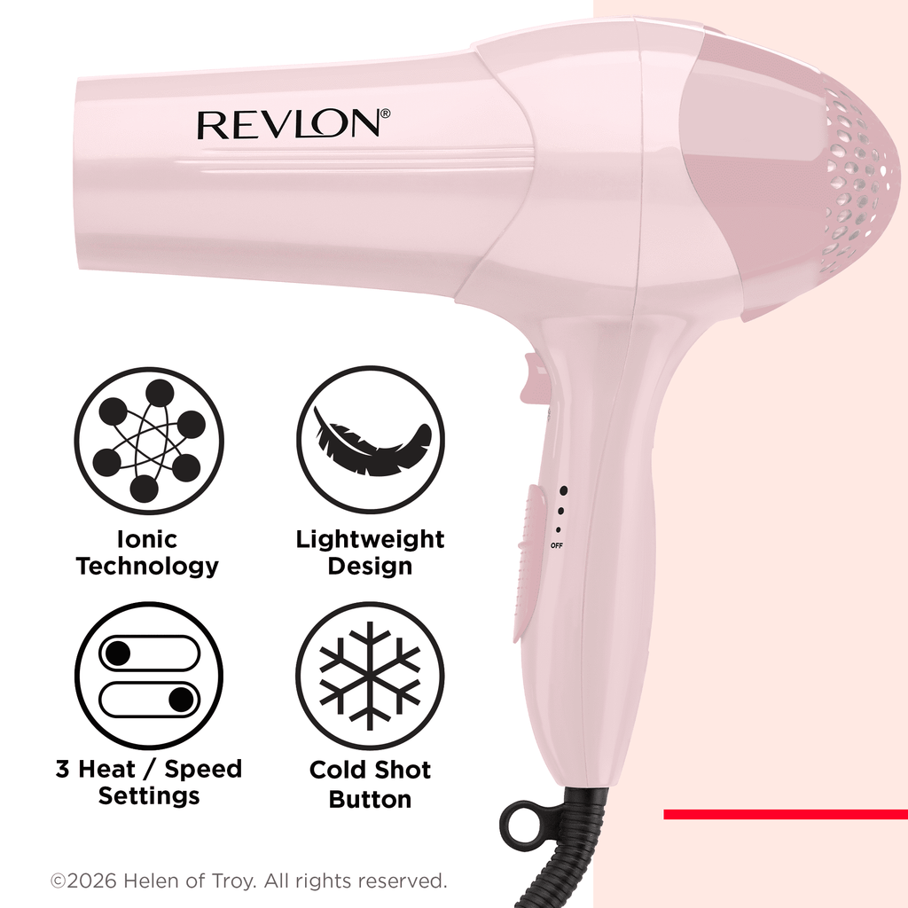 Control Ionic Hair Dryer, 1875 Watts, Light Pink - Image 5