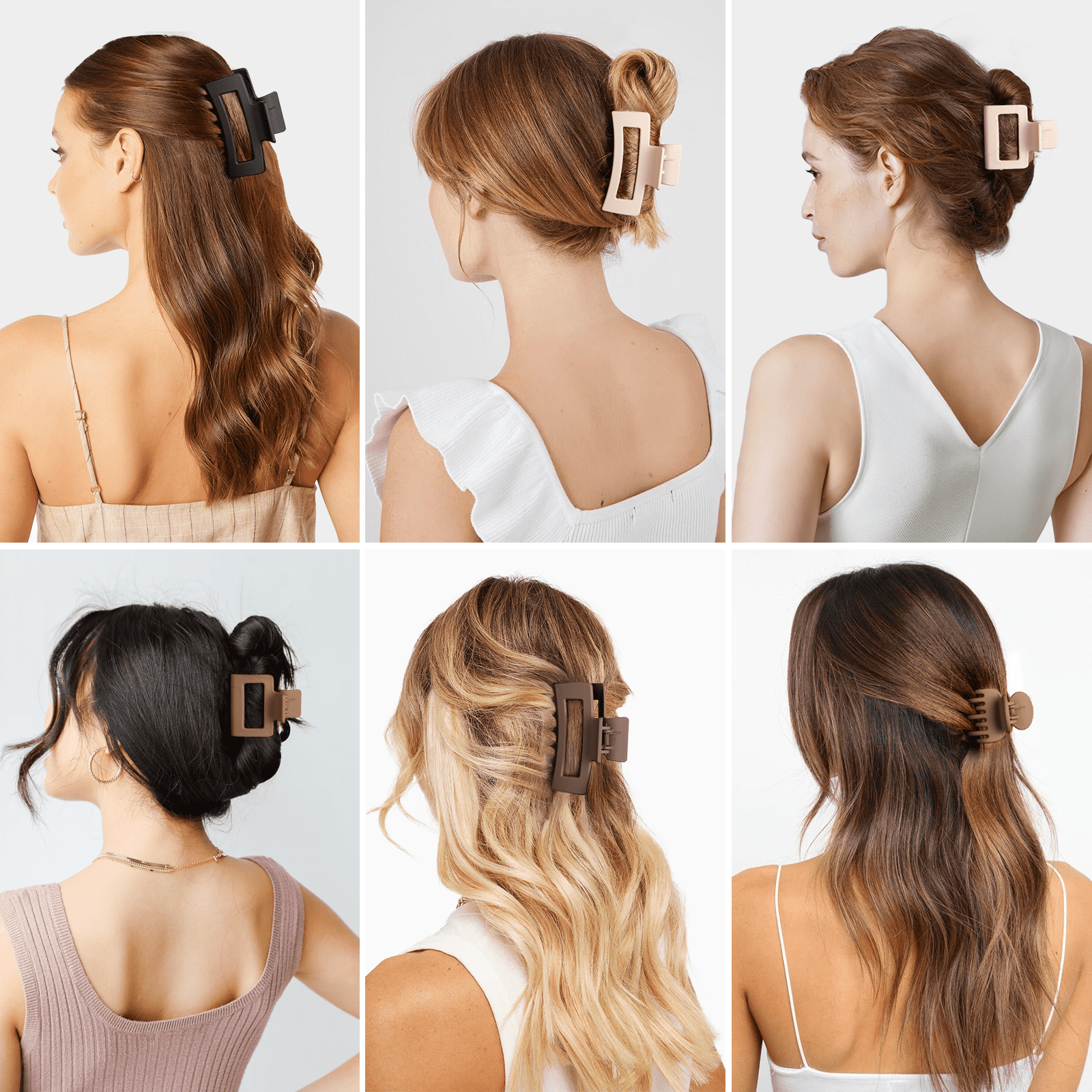 12 Pcs Hair Clips for Women 3 Styles Small Medium Large Claw Clips for Thin Thick Hair, Strong Hold Non-Slip Hair Acc... - Image 3