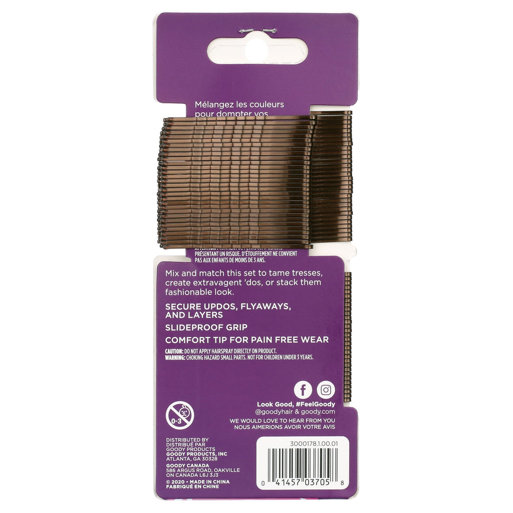 Slide-proof Grip, Secure Hold, Small, Hair , Brown, 90 Ct - Image 4