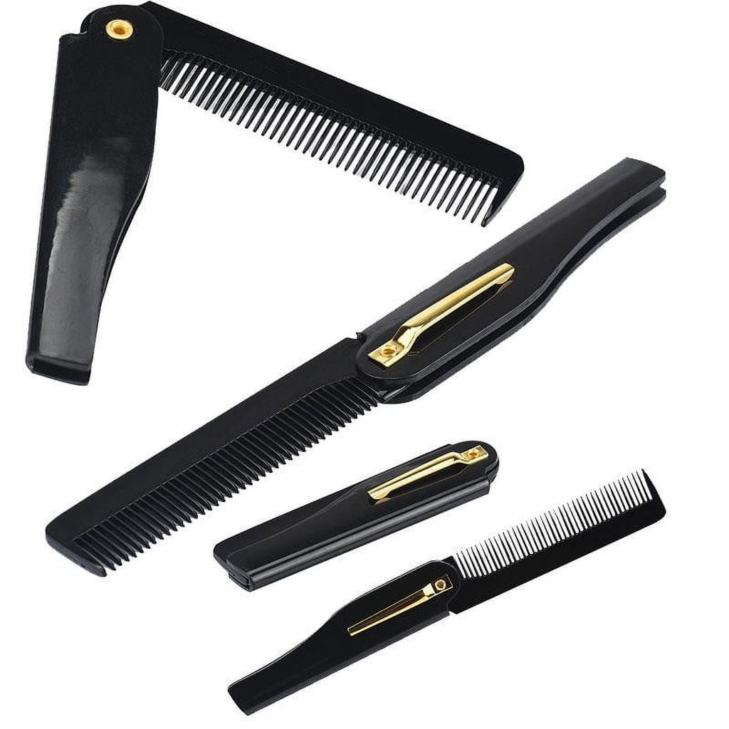 Hair Brush for Men Styling Folding Beard Comb Grooming Tool Travel Hairdressing Beauty Accessories - Image 2