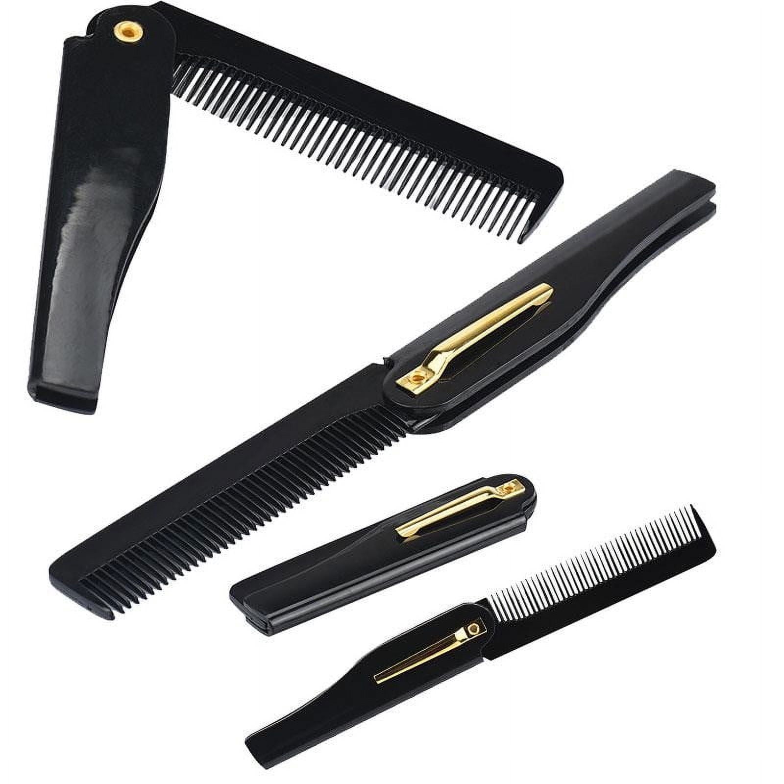 Hair Brush for Men Styling Folding Beard Comb Grooming Tool Travel Hairdressing Beauty Accessories - Image 2