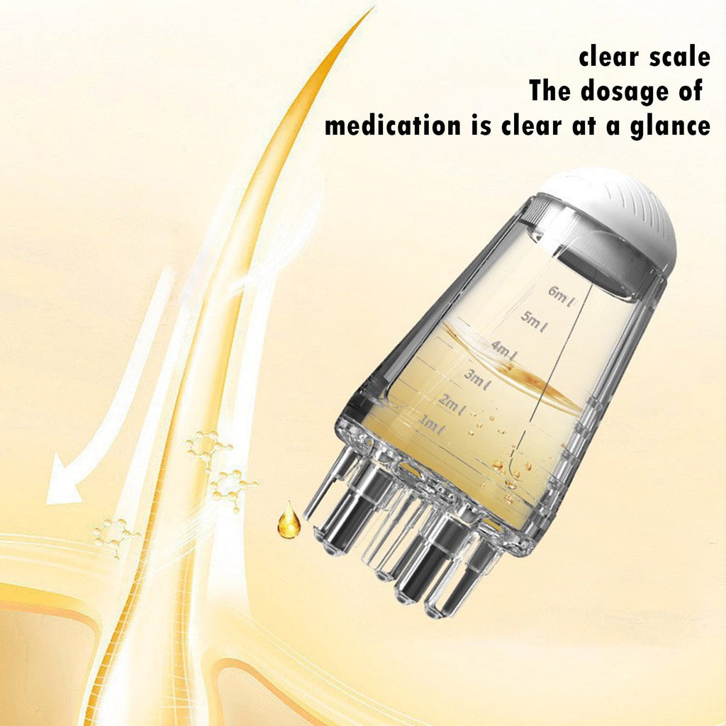 Hair Oil Essential Serum Liquid Massager for Hair Growth Mini Root Brush Tool Bottle - Image 3