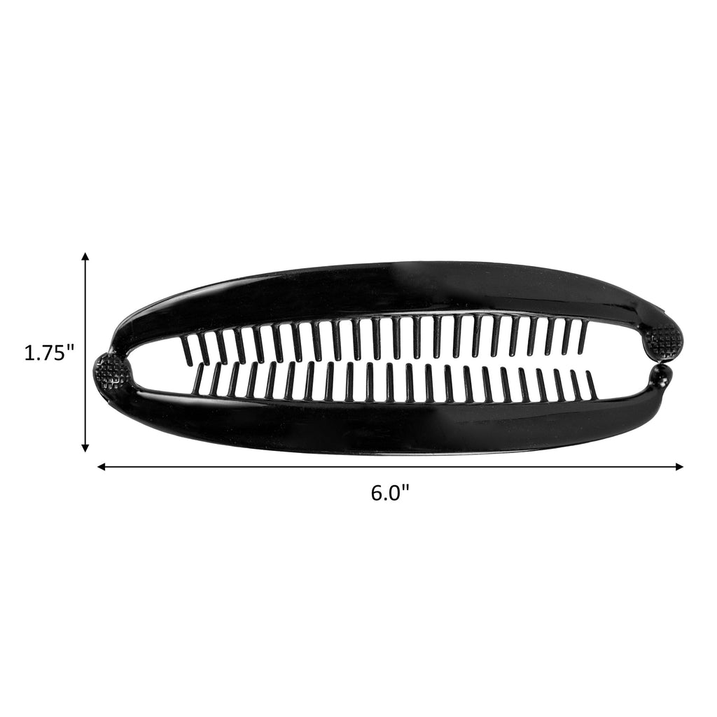 Large Banana Hair Clip, Multicolor, 3 Count - Image 2