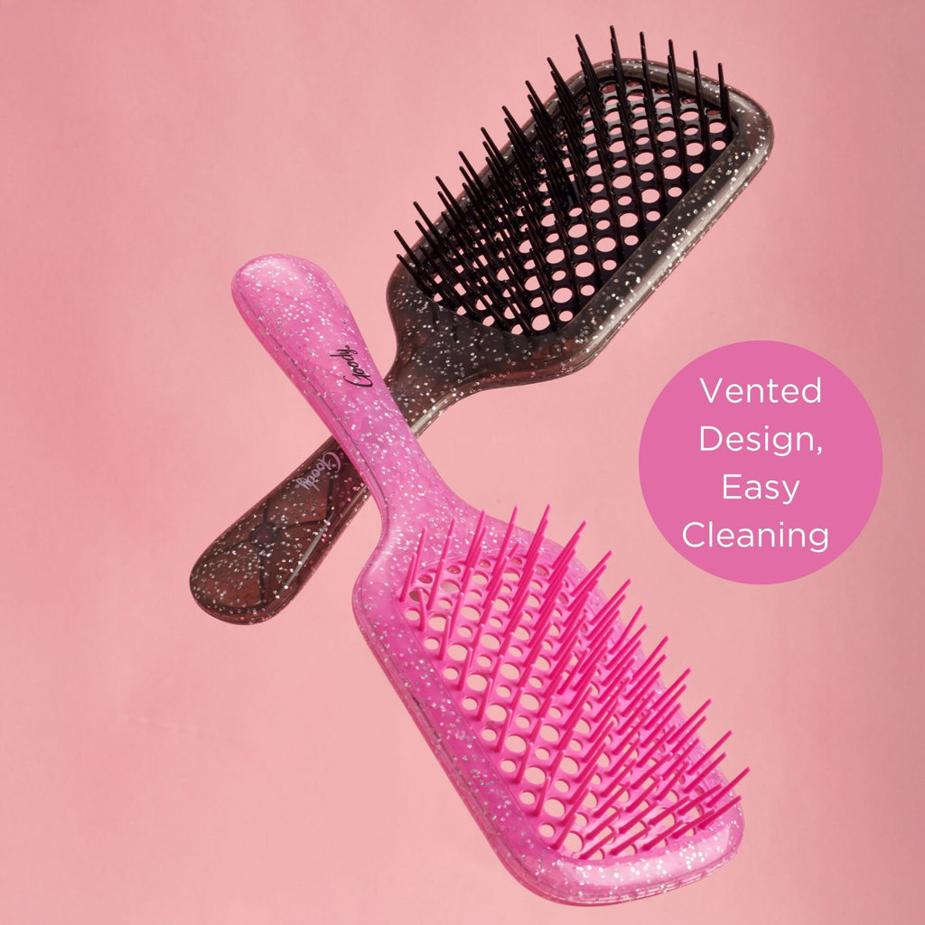 Goody Ouchless Vented Paddle Detangler Brush for All Hair Types, Pink, 1 Count - Image 4