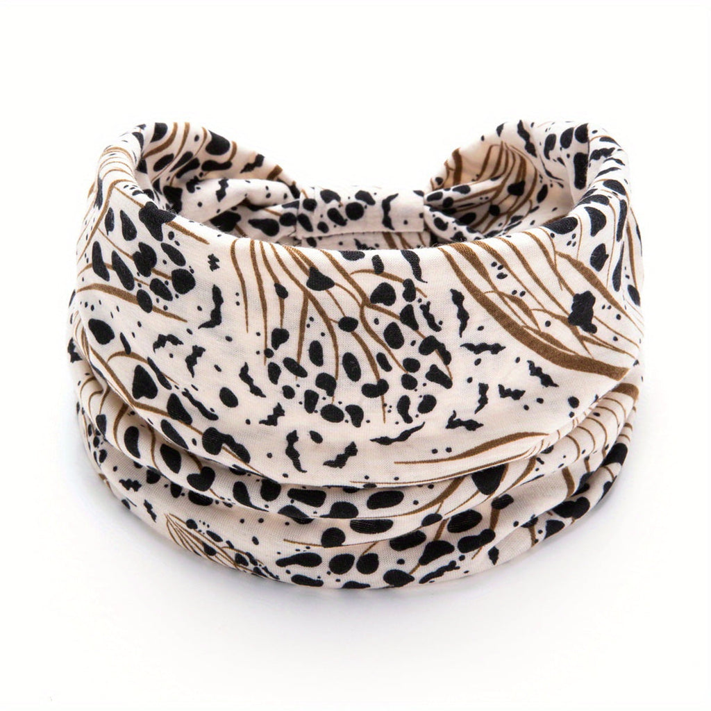 for Women Short Hair Non Slip Elastic Sweat Hairbands Leopard Print Soft Fabric Hair Bands Workout Yoga Running Sport... - Image 4