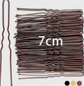 7cm Hair Pins for Buns, 50pcs Bobby Pins Brown Hair, U Shaped Hair Pins for Women Girls, Hair Grips for Thick Hair, Hair Styling Accessories