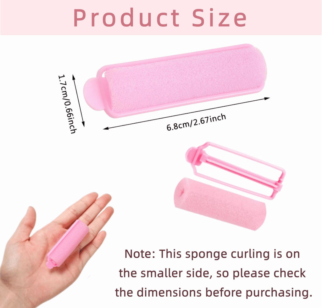 Pieces Sponge Hair Rollers,Small Soft Hair Styling Curlers,Hairdressing Curlers for Women(0.6 x 2.64 inches,Random Co... - Image 2