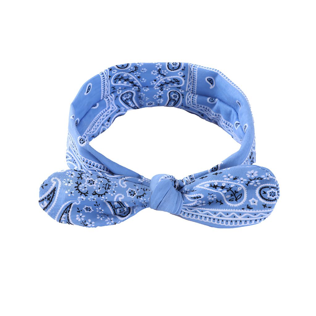 2026 New Women Bandana Headband with Bow Paisley Cute Summer Hair Accessories Wide Knotted Headband Bow Turban Headwr... - Image 5