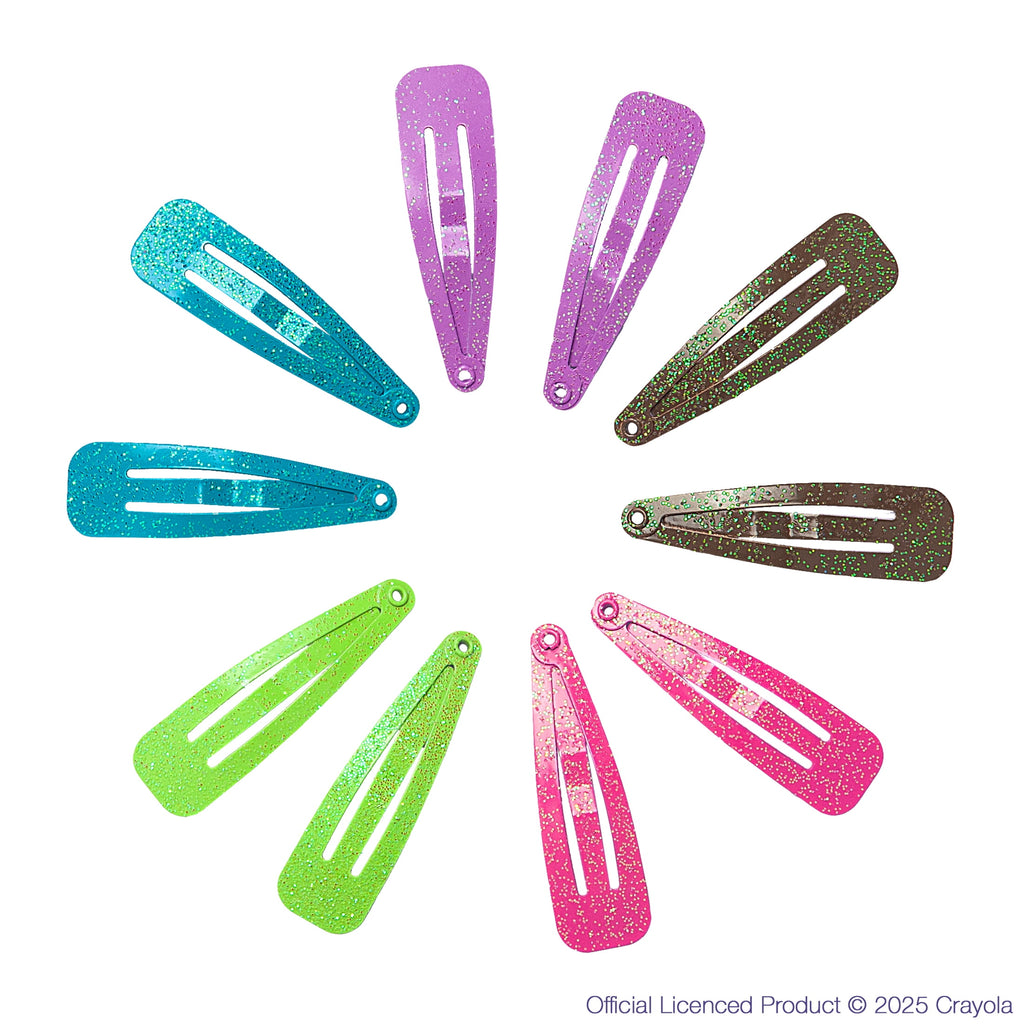 Enchante Crayola Kids Snap Hair Clips for Girls, 18 Count - Image 6