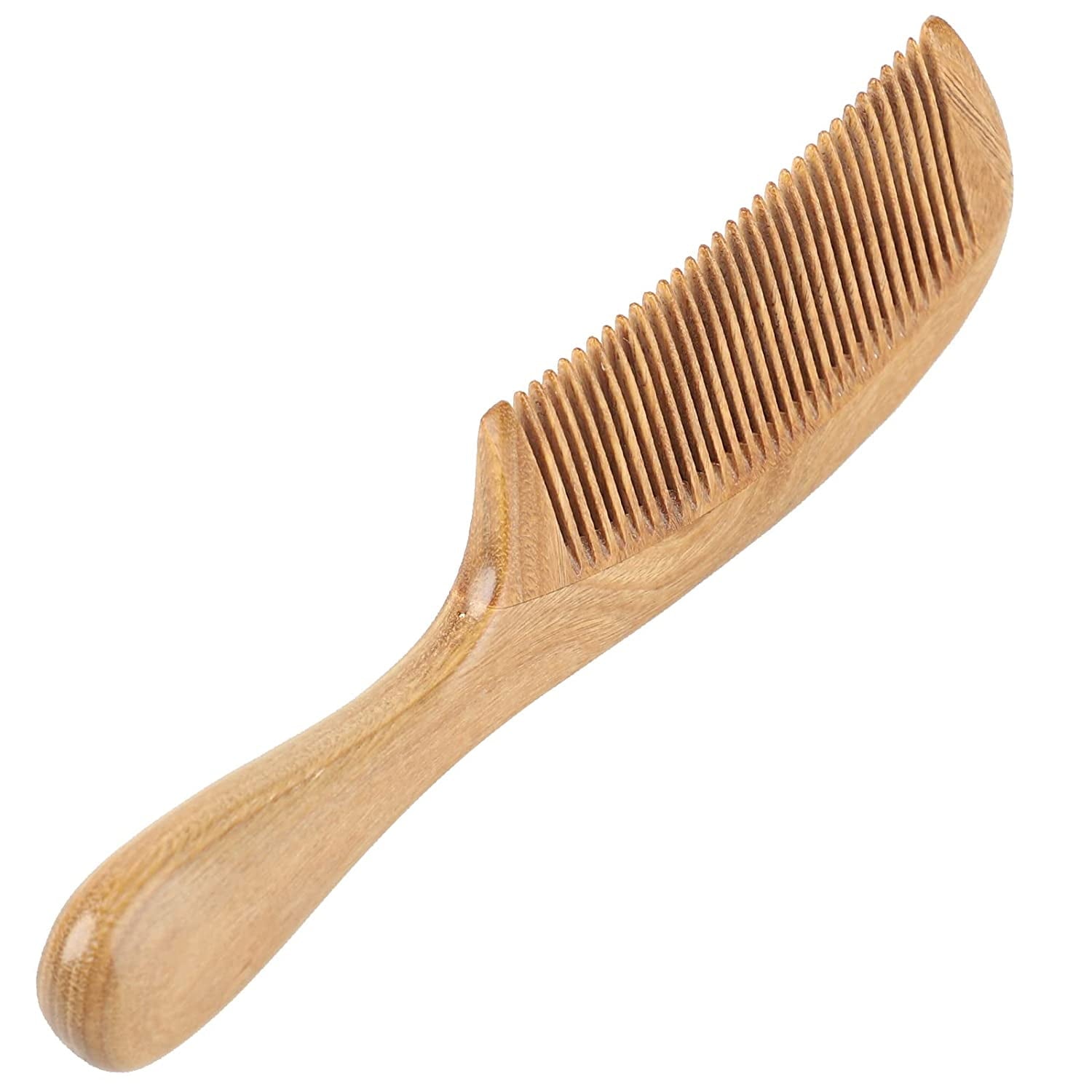 Handmade 100% Natural Green Sandalwood Fine Tooth Wooden Comb for Men Hair, Beard, and Mustache Styling Pocket Comb - Image 5