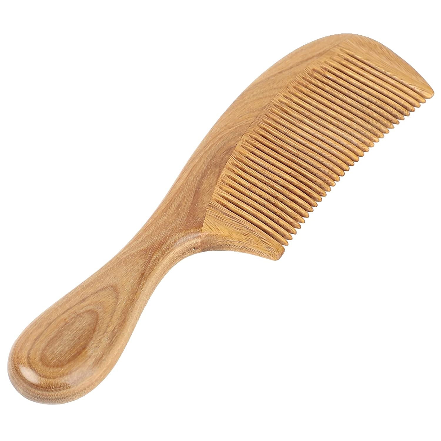 Handmade 100% Natural Green Sandalwood Fine Tooth Wooden Comb for Men Hair, Beard, and Mustache Styling Pocket Comb - Image 6