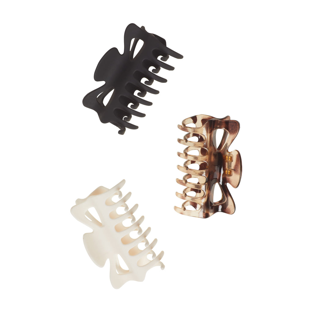 (2 pack) Goody Classic Large Claw Clips 3 Ct Neutral Colors - Image 5