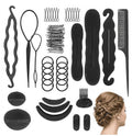 83 Pcs Hair Braiding Tool, Hair Styling Tool Kit Updo Ponytail Maker Accessories Topsy Hair Braid Kit