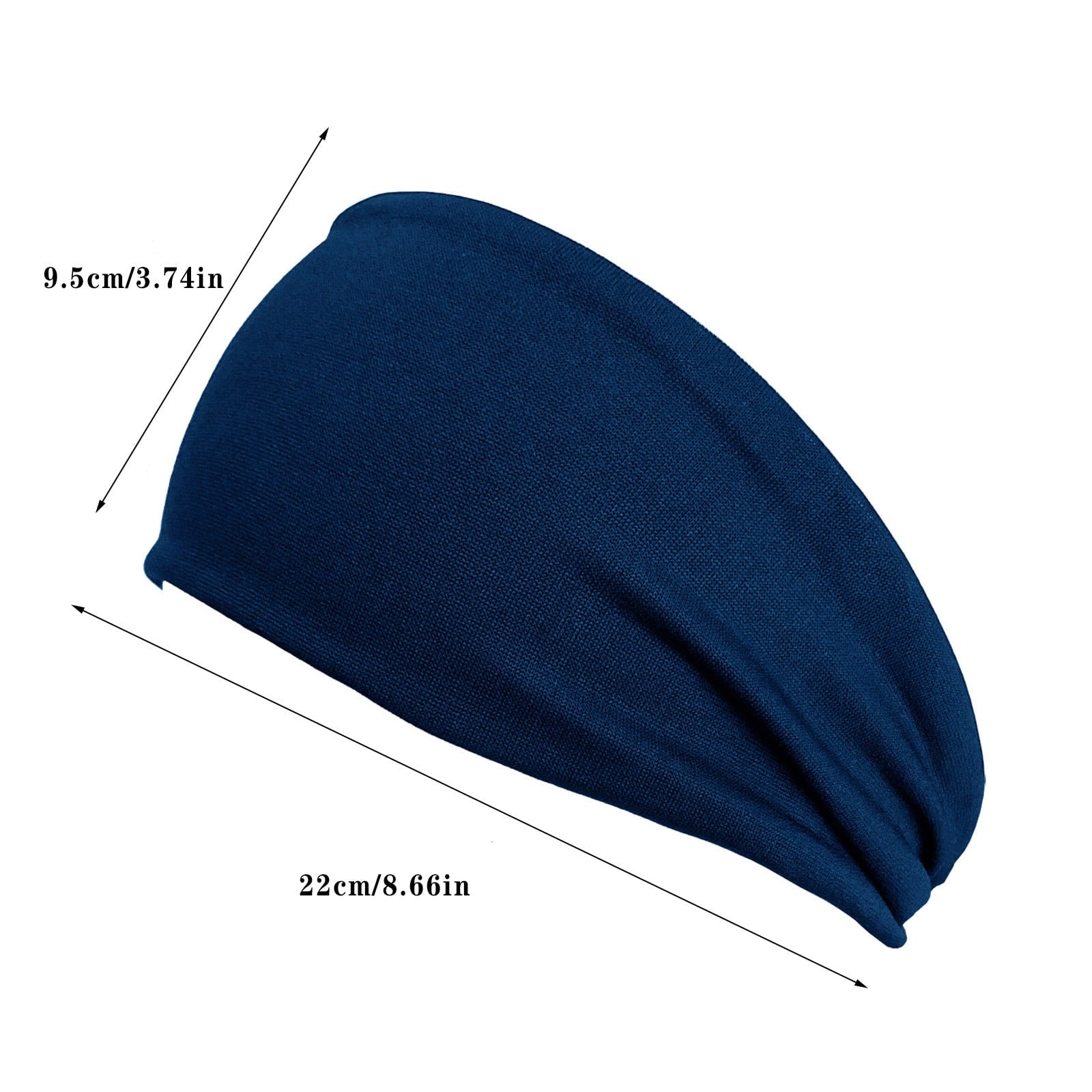 For Women，Plain No Teeth Thick Hoops Hair Accessories Thick African Headband Boho Bandeau Headband Knot Hair Scarf Vi... - Image 3
