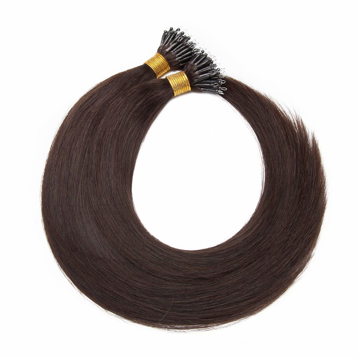 MY-LADY Nano Ring Beads Human Hair Extensions Micro Loop tip Russian Hair Highlight Hairpiece 16"-24" - Image 2