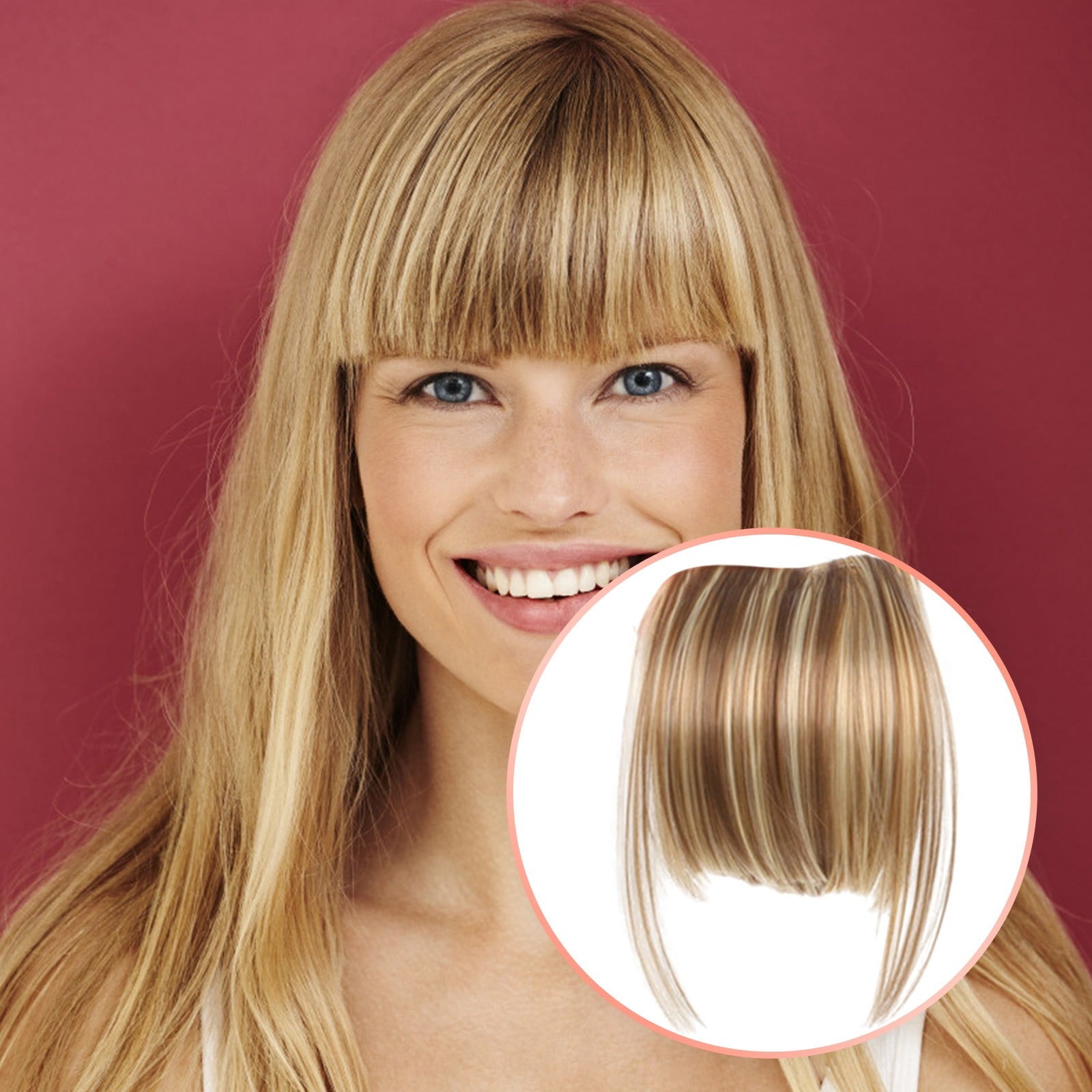 100% Hair Clip-in Bangs - Lady's Year-Round Fringe Extensions, Brand New - Image 4