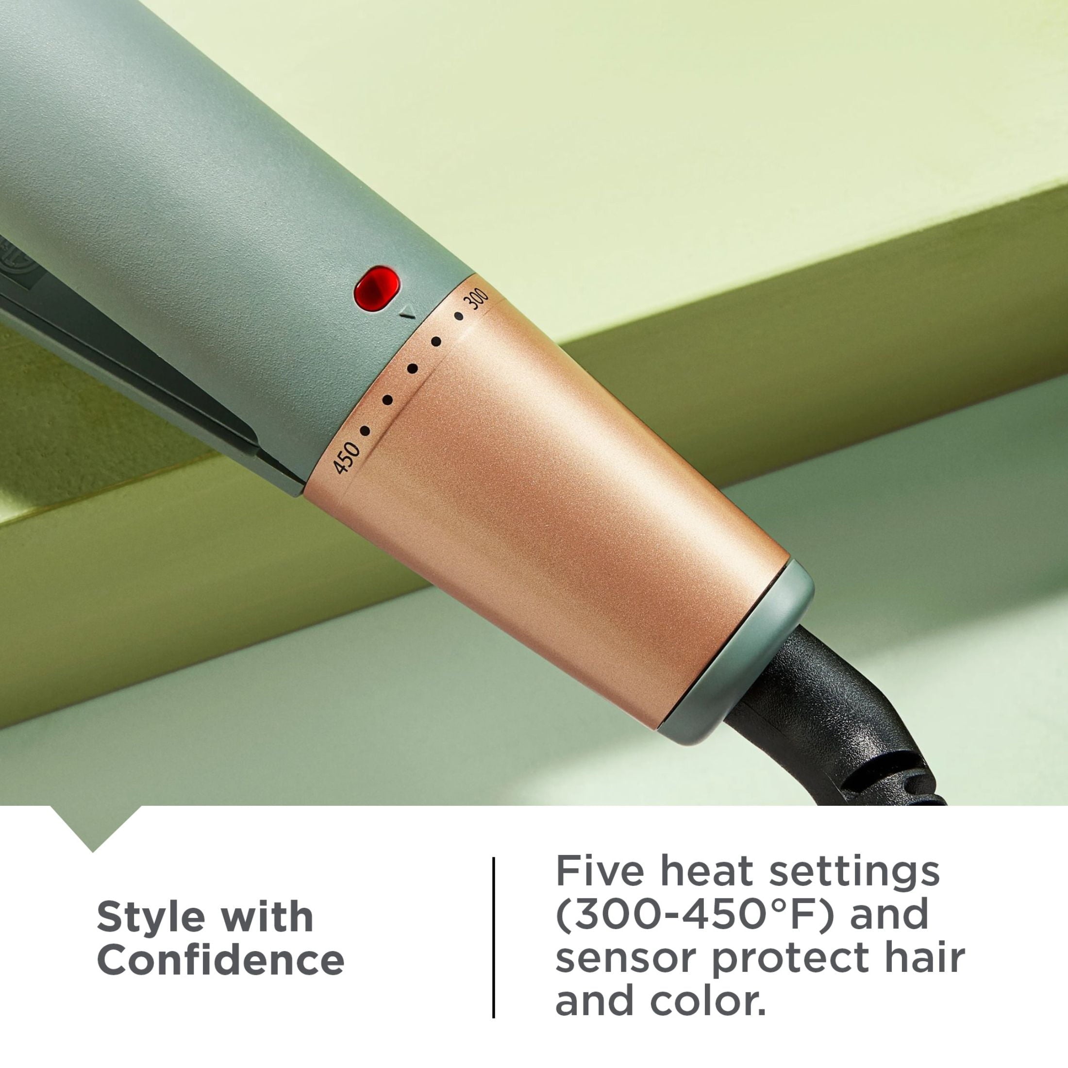 & Curl Multi-Styler, Ceramic, 7 Heat Settings, Green - Image 6