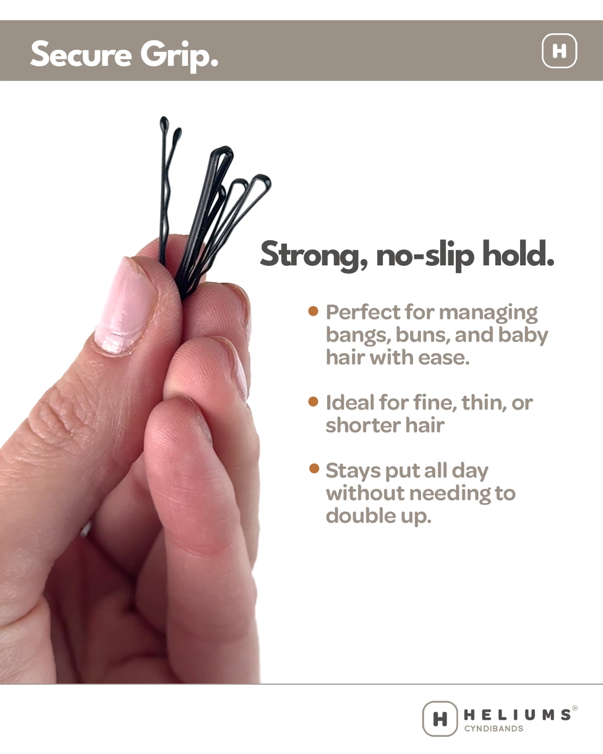 Heliums Mini Bobby Pins - Light Blonde - 40 Pack, 1.5 Inch Small Hair Pins For Thin Hair & Kids - Image 4
