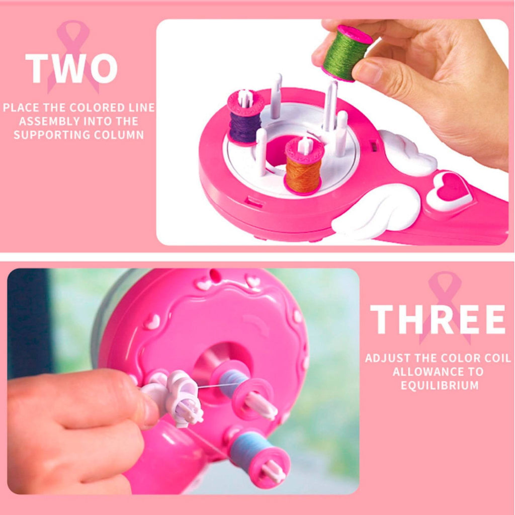 for Kids – Quick 5-Minute style Creator – Easy-to-Use Braiding Tool for & Fashionable Looks, Child-Safe Design,Pink - Image 4