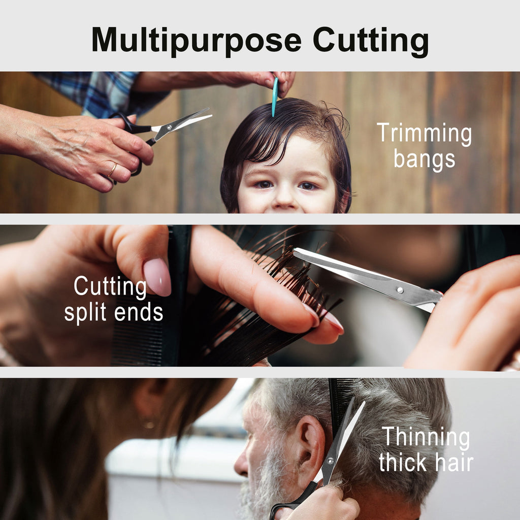 Stainless Steel Hair Cutting Scissors 6.7 Inch Haircut Thinning Shears - Image 6