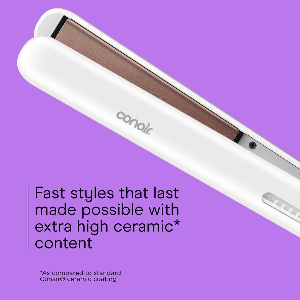Ceramic 1 Inch Flat Iron with 5 LED Heat Settings - Image 3