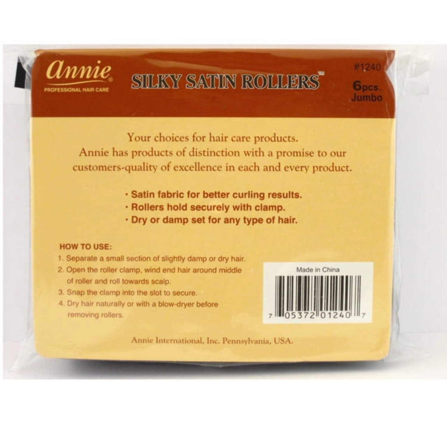 Rollers Jumbo Black 6 Count 1240 - Image 4