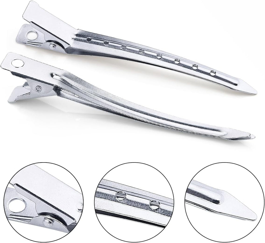 36pcs For Styling 3.5 Inch Silver Sectioning Metal Pin Curl Long Roller Duckbill dressing Alligator Curl For Women Gi... - Image 4