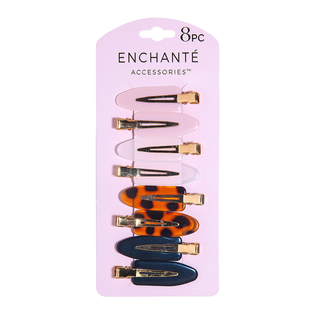 NonSlip Creaseless Hair Clips, NoDent Styling Clips for Makeup, HeatFree Hair Styling & Sectioning, 8 Count