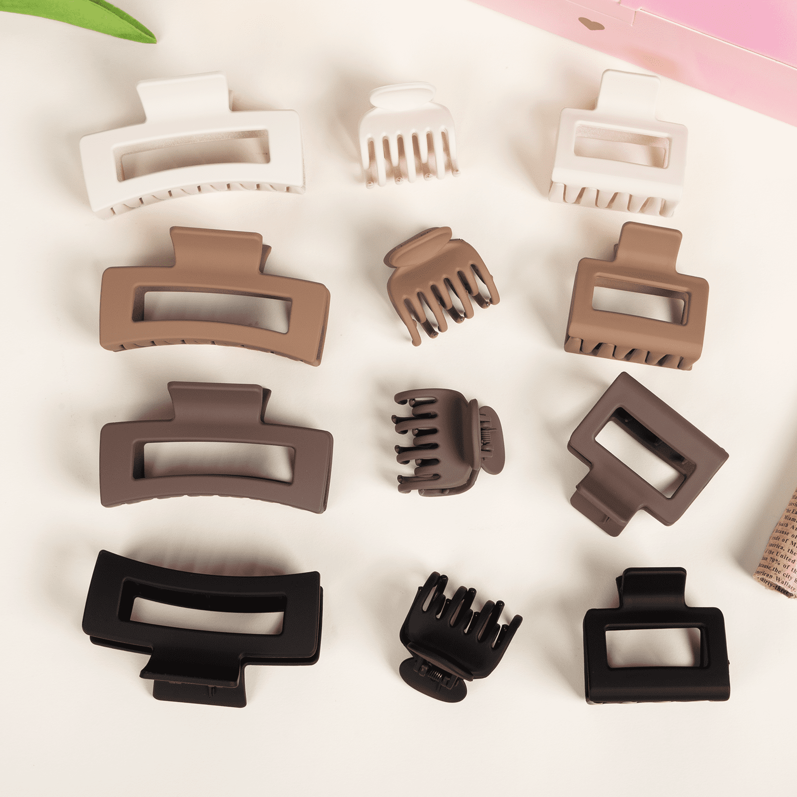 12 Pcs Hair Clips for Women 3 Styles Small Medium Large Claw Clips for Thin Thick Hair, Strong Hold Non-Slip Hair Acc... - Image 6