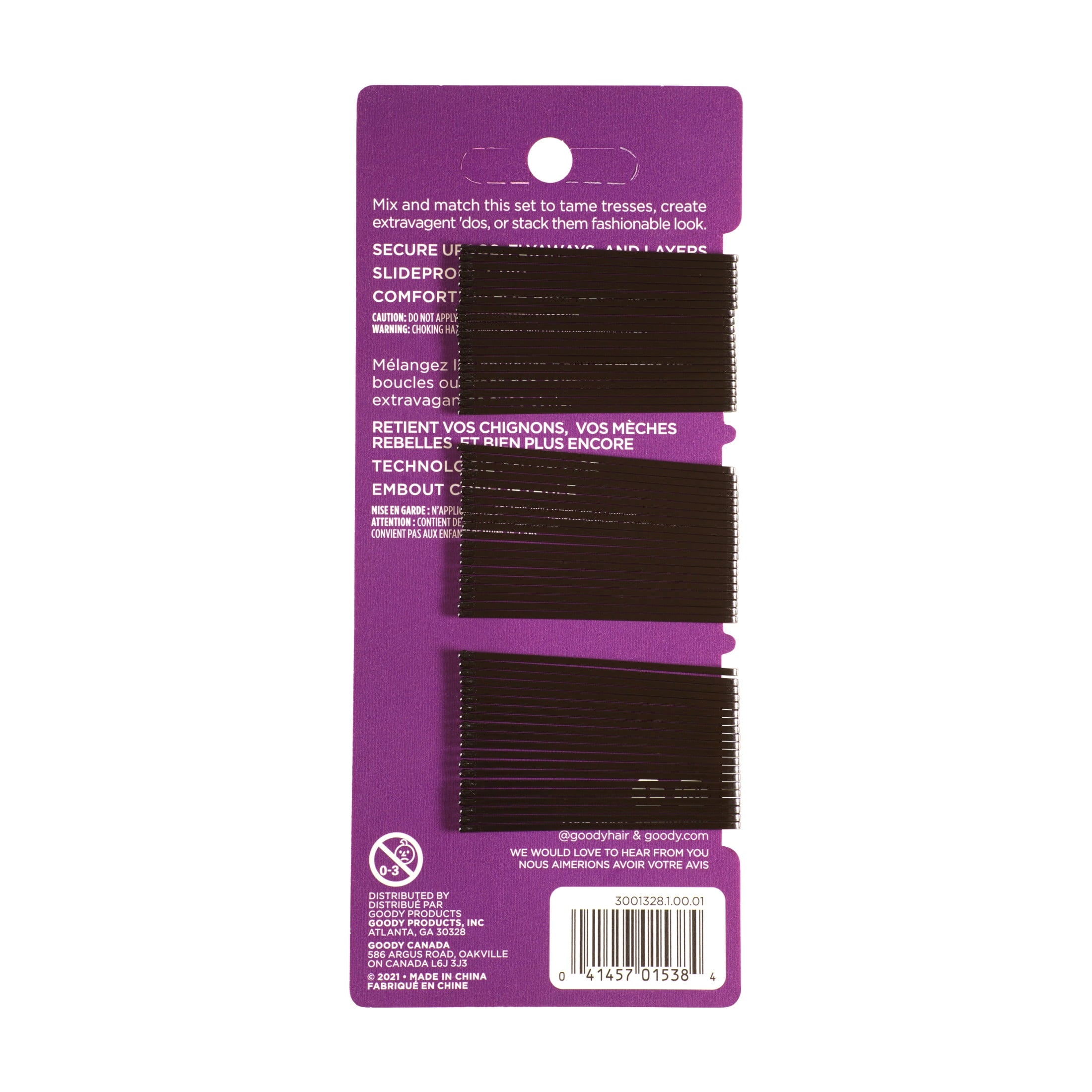 Black Bobby Pins, 60 Pack Secure Non-Slip Hair Pins for All Hair Types - Image 2