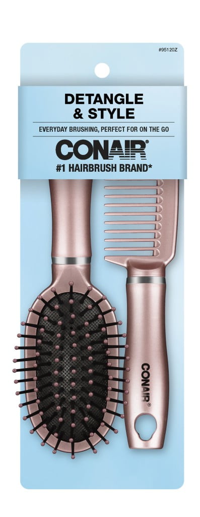 Brush and Comb Set, Travel-Friendly Detangling Duo for All Hair Types - Image 3
