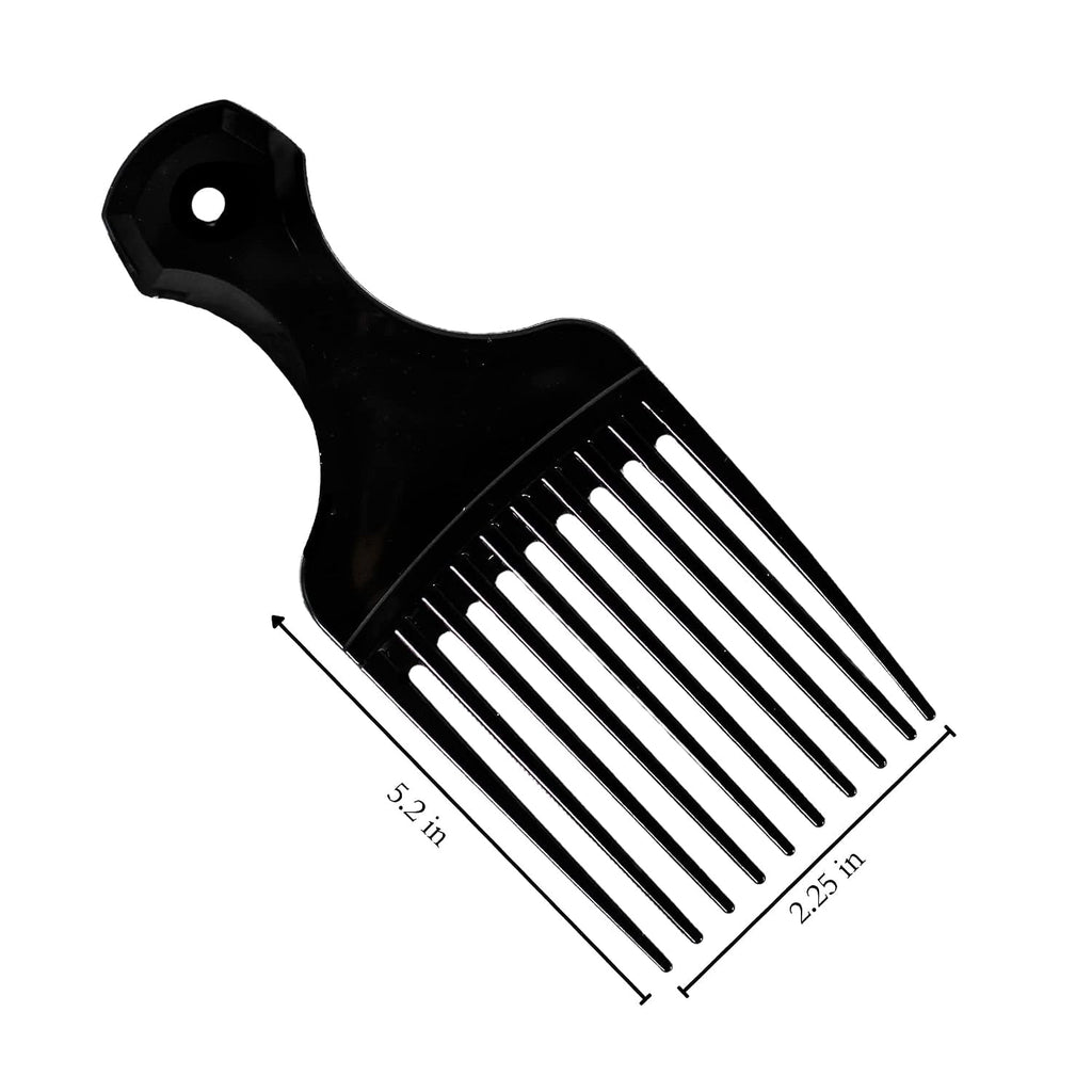 Plastic Hair Pick Comb Wide Tooth Afro Lift Picks - Pack of 10 Combs - 5.25 Inch - for Hair Styling Lifting Detanglin... - Image 5