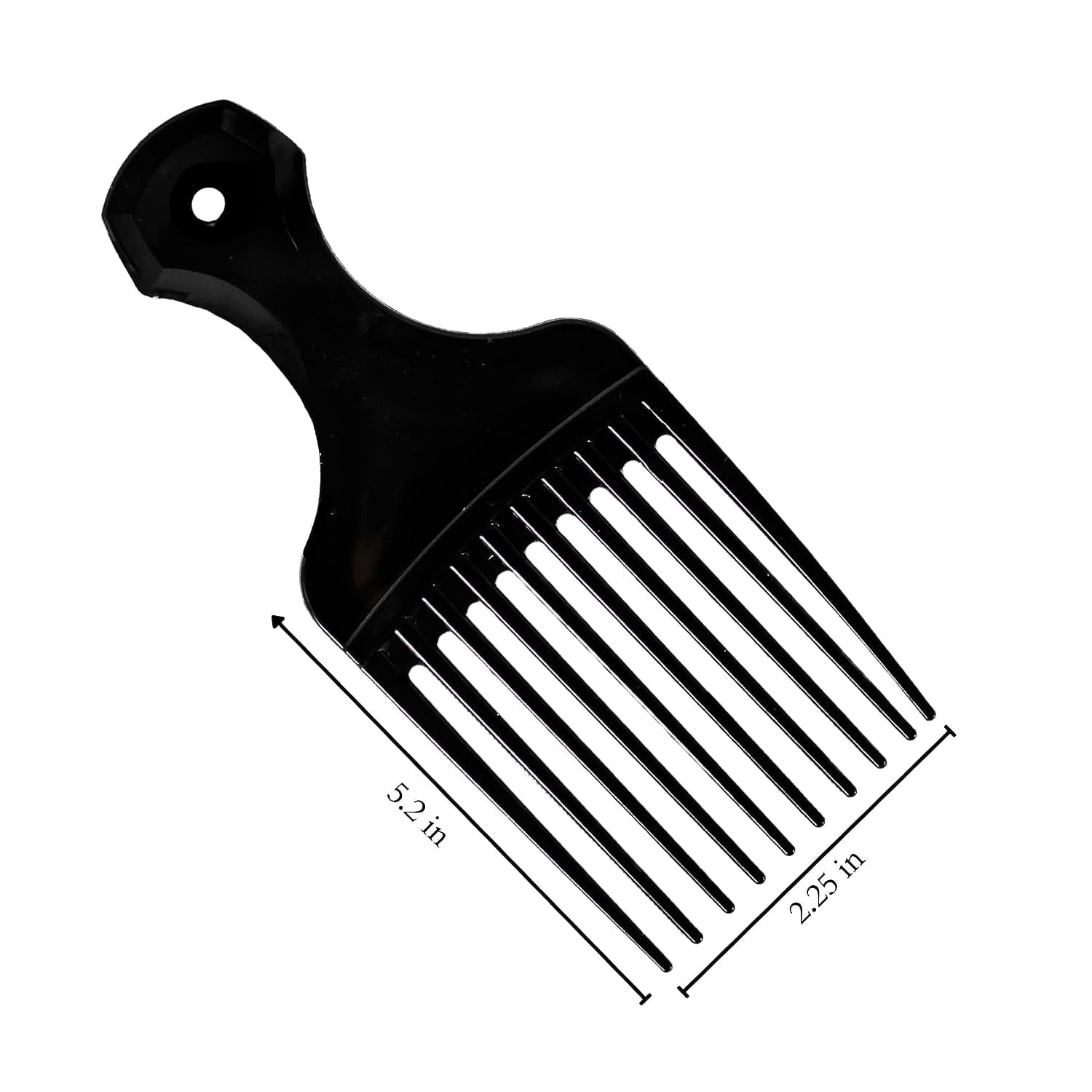 Plastic Hair Pick Comb Wide Tooth Afro Lift Picks - Pack of 10 Combs - 5.25 Inch - for Hair Styling Lifting Detanglin... - Image 5